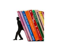 Balvi Sujetalibros Too Many Color Negro Soporte para Libros de Estantería en Forma de Ayudante Divert