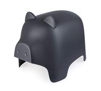 Balvi Taburete Piggy Color Gris Oscuro con Forma de Cerdito Reposapies para Interior y Exterior. Plás