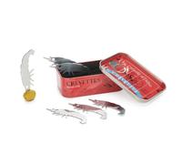 Balvi Tenedor aperitivo Conserverie Crevettes Diseño retro de conserva de gambas Lata/inox