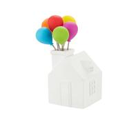 Balvi Tenedor Aperitivo House Balloon Color Blanco Tenedores de Acero Inoxidable para postres y aperi