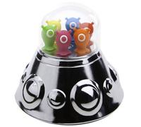 Balvi Tenedor Aperitivo UFO Party con 6 Palillos metálicos con Forma de Extraterrestres con Base en f