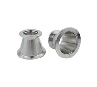 BALYDLUL 1 Pieza KF10 KF16 a KF25, KF40 a KF50 Reductor de Abrazadera Triple de vacío SUS304, Conector Reductor de tubería de vacío Sanitaria de Acero Inoxidable(KF10 to KF25)