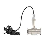 BALYDLUL Caudalímetro de turbina Sanitario con conexión Tri-clamp, Salida de señal de Pulso, caudal extendido, 12 V CC(DN20)
