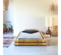 Balyss - Cama futón de bambú de 90 cm x 190 cm H 36 x B 115 x T 215 cm