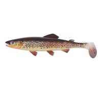 Balzer Shirasu Clone Shad - Pez de goma para pesca de spinning en lucios, luciopercas y percas, cebo de goma, cebo de goma, cebo blando, longitud: 12 cm, color: BrTro