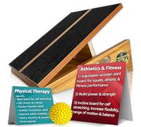 BAM Athletica - Tabla inclinada profesional para estiramiento de pantorrillas, tabla inclinada ancha para sentadillas, tabla inclinada ajustable y estirador de pantorrillas, entrenamientos, ejercicio