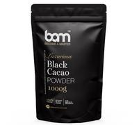 BAM Cacao Negro en Polvo, 1 kg - Cacao Puro y Desgrasado sin Azúcar para Repostería y Decoración - Sin Gluten y Apto para Veganos