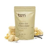 BAM Chocolate Blanco a la Taza 220 g - Chocolate Caliente en Polvo con Cuchara Medidora - Bebida Cremosa