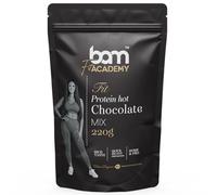 BAM Chocolate Proteico a la Taza, 220 g - Chocolate Caliente en Polvo con Proteinas - Preparado para Bebida Suave y Cremosa con Cuchara Medidora