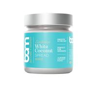 BAM Crema Blanca de Coco y Almendras, 200 gramos, Pasta para Postres, Suave y Cremosa