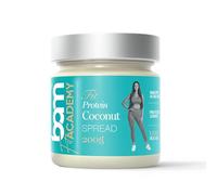 BAM Crema para untar proteica, sin aceite de palma, 18% de crema proteica sin gluten, 200 g (proteína de coco)