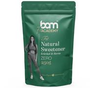 BAM Edulcorante Natural con Eritritol y Stevia, 250 g - Edulcorante en Polvo sin Calorías para Endulzar Bebidas y Recetas - Sabor Suave y Fácil Disolución