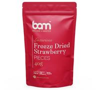 BAM Fresas liofilizadas, 40 gramos, fruta natural, postres perfectos, rico sabor