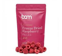 BAM Fruta Deshidratada y Liofilizada - Snack Crujiente - Fresas o Frambuesas Naturales - Ideal para Postres Sin Azúcar y Snacks Saludables, Sin Gluten, 40g