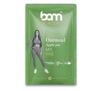 BAM Gachas de avena, tarta de manzana y avena de proteínas, aperitivo saludable para el desayuno, 1 bolsa de 60 g