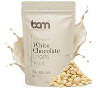 BAM Gotas de Chocolate Blanco Premium, Callets, Chips para Derretir, Home and Pro Baking, 250 gramos