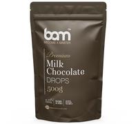 BAM Gotas de Chocolate con Leche Premium, Callets, Chips para Derretir, Home and Pro Baking, 500 gramos