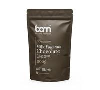 BAM Gotas de chocolate con leche premium, callets, chips para fuente de chocolate, fondue y fusión, horneado en casa y profesional, 500 gramos, rápido y fácil de derretir, rico sabor