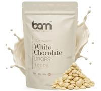 BAM Pepitas de Chocolate Blanco, 1 kg - Chocolate para Fundir - Gotas y Chispas de Repostería con Sabor Lácteo Equilibrado