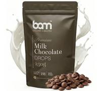 BAM Pepitas de Chocolate con Leche, 250 g - Chocolate para Fundir - Gotas y Chispas de Repostería con 31.5% Cacao