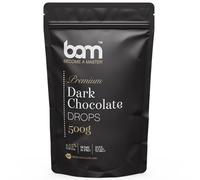 BAM Pepitas de Chocolate Negro, 500 g - Chocolate para Fundir - Gotas y Chispas de Repostería con 55.6% de Cacao