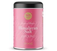 BAM Sal Rosa del Himalaya, 200 g - Sal Fina y Yodada para Cocinar, Hornear y Sazonar - Sazonador Natural para Carne, Pescado y Verduras