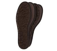 Bama Brown Wool x2 Plantillas de lana pura para los días de invierno especialmente fríos, plantillas térmicas unisex para zapatos de invierno, 2 pares (40-41)