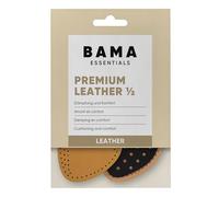 Bama Plantillas de Cuero de Primera Calidad para 1/2 Zapato - Mitad para Calzado Plantillas Amortiguadoras con Carbón Activo 1 Par - 44/45EUR