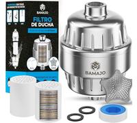 BAMAJO© Filtro Ducha 40 Etapas - Set 2 Cartuchos - Purificador de Agua Antical - Protege Piel y Cabello Con Vitamina C-Elimina Los Metales Pesados-Reduce la Picazón en la Piel Seca (40 Etapas)