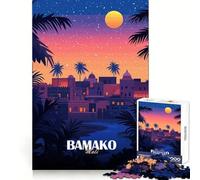 Bamako, Mali Póster de Viaje Rompecabezas 1000 Piezas para Adolescentes Pensamiento Creativo Diversión fácil Bordes Exactos (38x52cm)