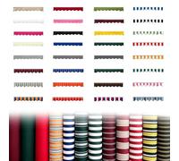 Bambalina Repuesto Toldo Cordon Faldon Olas Lona Impermeable Proteccion Solar Terraza Balcon Jardin Articulado Retractil Caravana Tela Recambio Reparar Parasol(Red Blue Stripes,4.5x0.3m)