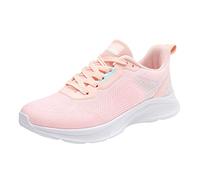 Bambas Mujer - Pareja De Modelos De Primavera Y Otoño para Mujer Nueva Versión Coreana Zapatos Transpirables Ligeros para Correr para Estudiantes Zapatos Deportivos Informales De Malla (38)