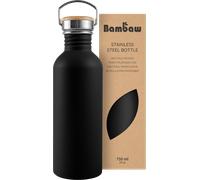 Bambaw Botella de Acero Inoxidable 750 ml - Jet Black Bambaw