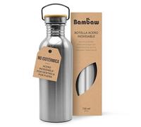 Bambaw Botella de agua inoxidable 750 ml, a prueba de fugas, sin BPA, resistente, reutilizable
