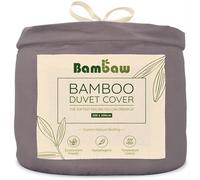Bambaw Funda Nordica 200x200 Bambú, para Cama 140 cm, Sábanas Frescas para Verano con Propiedades Térmicas, Sabanas Transpirables Antiacaros, Funda Nordica Hipoalergenica (Gris Oscuro)