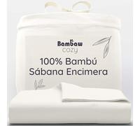 Bambaw Sábana Encimera Bambu Cama 150/160, 240x290 cm, Sabanas Antiacaros y Antialergicas, Sabana Encimera Termica Refrescante, Ropa de Cama Bambu Suave y Elegante (Beige)