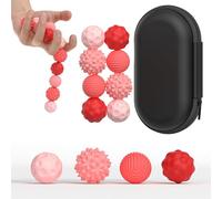 Bambebe 8 Bolas Magnéticas Antiestrés de Silicona - Juguetes Sensoriales con Texturas para Adultos y Niños, Pelotas de Acupresión para Aliviar Ansiedad, Estrés y Estimulación Táctil