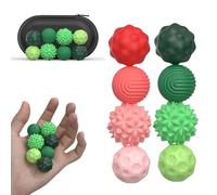 Bambebe 8 Bolas Magnéticas Antiestrés de Silicona - Juguetes Sensoriales con Texturas para Adultos y Niños, Pelotas de Acupresión para Aliviar Ansiedad, Estrés y Estimulación Táctil