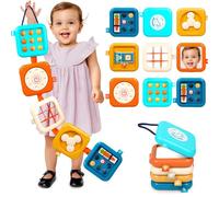 Bambebe Busy Board 1 Año - 8 en 1 Juguete Montessori, Tablero de Actividades Sensoriales, Juguetes Educativos para Niños de 2-3 Años, Ideal para Viajes