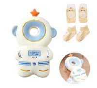 Bambebe Soporte para la Cabeza del Bebé Ajustables Anti-Caídas Almohada Protección Bebé Protector de Cabeza Casco de Protección para Bebe(Astronauta)