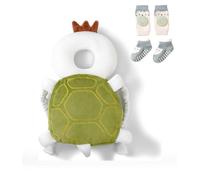 Bambebe Soporte para la Cabeza del Bebé Ajustables Anti-Caídas Almohada Protección Bebé Protector de Cabeza Casco de Protección para Bebe(Tortuga)