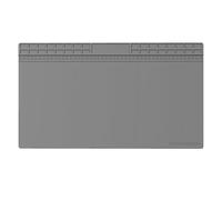 Bamberg Almohadilla Aislante Silicona Súper Grande de 700x400mm, Tapete de Trabajo de Reparación, Estación de Soldadura BGA Resistente Al, Plataforma Escritorio, Color Gris