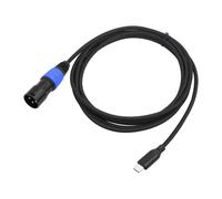 Bamberg Cable USB-C A XLR Macho de 3 Tipo C para Consola de Mezclas, Amplificador, Altavoces de Audio, Teléfonos Portátiles y Móviles de 300 cm