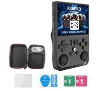 Bamberg Consola de Juegos Retro Portátil R36PRO de 128 GB y Pantalla HD de 3,5 Pulgadas, Reproductor de Vídeo Portátil de Bolsillo Compatible con para Más de 30 Emuladores B