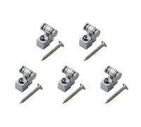 Bamberg Guitarra Eléctrica con Rodamiento de Bolas, Hebilla para Cuerdas, Retenedor de Árbol Rodante para Guitarra, Rodillo de Bloqueo de Cuerdas, Guía de Cuerdas, Color Plateado