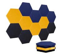 Bamberg Paquete de 12 Paneles Acústicos Autoadhesivos, Paneles de Pared Insonorizados Que Absorben el Sonido, Paneles Hexagonales Insonorizados para Estilo A
