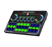 Bamberg Tarjeta de Sonido en X50 Mezclador de Audio Grabación de Escritorio Canto BT OTG Transmisión Digital Sin Pérdida para Podcasting Juegos A