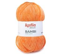 BAMBI de Lanas Katia. Ovillo de color mandarina Cod.339