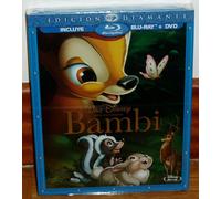 BAMBI EDICION DIAMANTE COMBO BLU RAY+DVD-DISNEY Nº 5 PRECINTADO NUEVO SLIPCOVER
