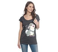 BAMBI Klopfer Mujer Camiseta Gris/Melé Ancho